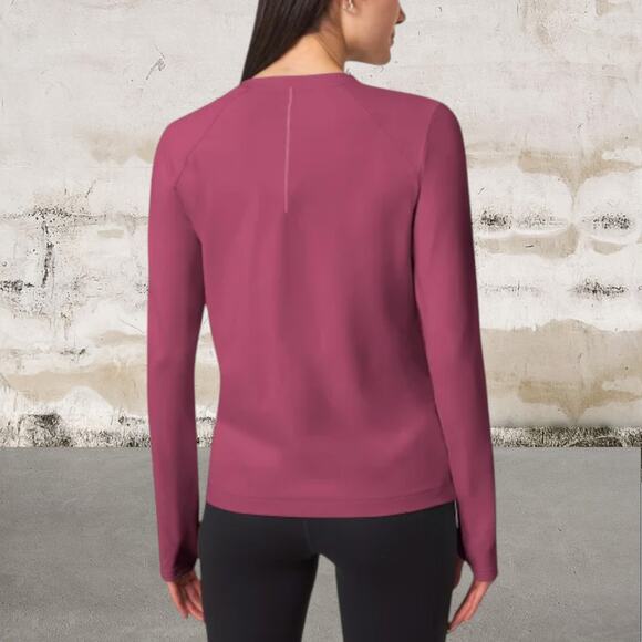 Mondetta NWT Ladies' Long Sleeve Active Top Red Size XL - Picture 2 of 8